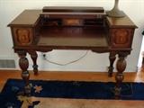 Mahogany Ladies 1920's Spinet Writing Desk, open