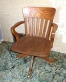 Oak Office Arm Chair