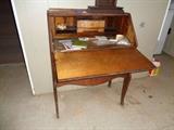 Oak ladies Secretary Desk, needs Refurbishing