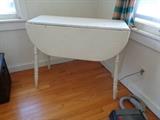 Painted White Drop leaf Kitchen Table