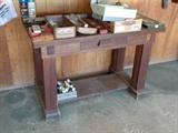 Oak Library Table/Work bench