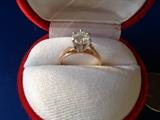 14KYG Diamond Solitaire Ring
