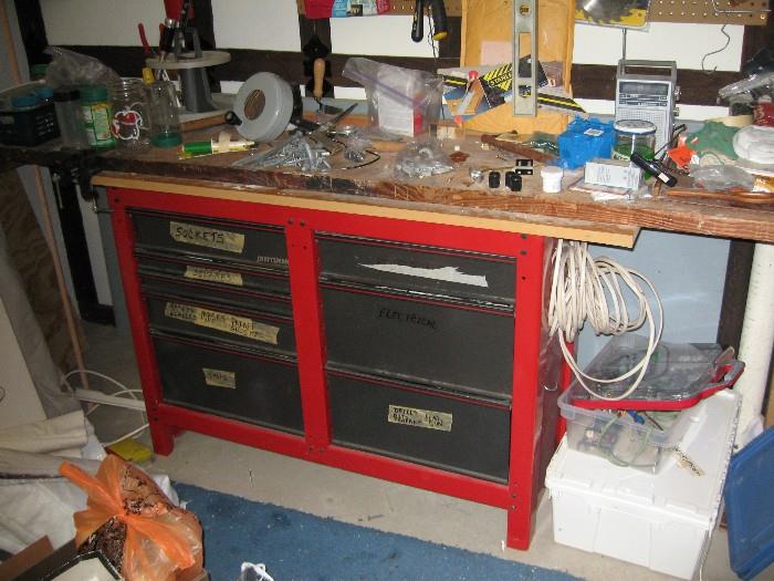 Work Bench with Drawers