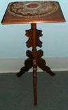 Victorian Eastlake walnut candle stand.