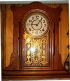 Vintage Ingraham mantel working clock.