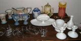 Collection of other miscellaneous items, including milk glass, etc.