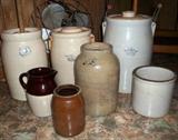 Churns, crocks, etc.