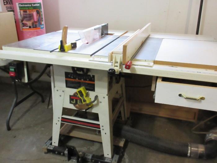 JET TABLE SAW WITH EXTENTIONS