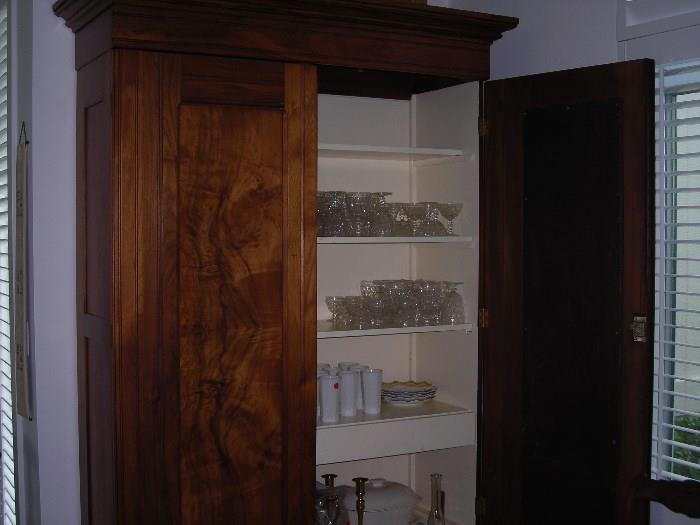 Antique Walnut Clider shrunk/ Cabinet