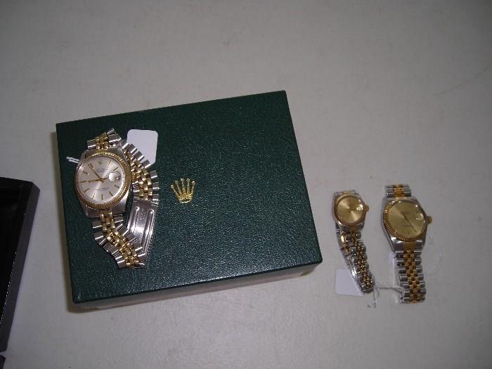 3 Rolex watches