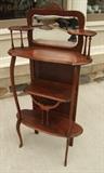 C/1910 Victorian style Eterge w/mirror