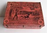 C/1890's Lg. "Pastime" Tobacco counter bin w/litho inside lid 