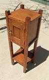 C/1910 Mission Oak style smoking stand 