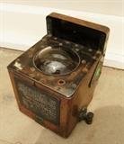 C/1910 Copper cased ships compass signed John Hand, Philadelphia w/cover