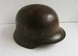 ~ German WWII helmet w/leather liner and original paint
