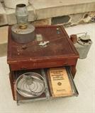 C/1900 Montgomery Ward's chicken Incubator w/supplies