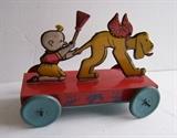 Rare C/1920's tin litho "Buttercup and Spareribs" pull toy by Chein (A Nifty Toy by Jimmy Murphy)