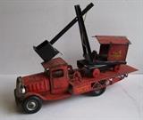 C/1930's Metalcraft Machinery Hauling truck w/steam shovel