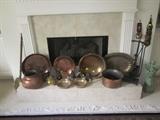 vintage copper and brass