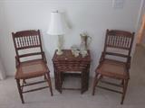 pair of early chairs