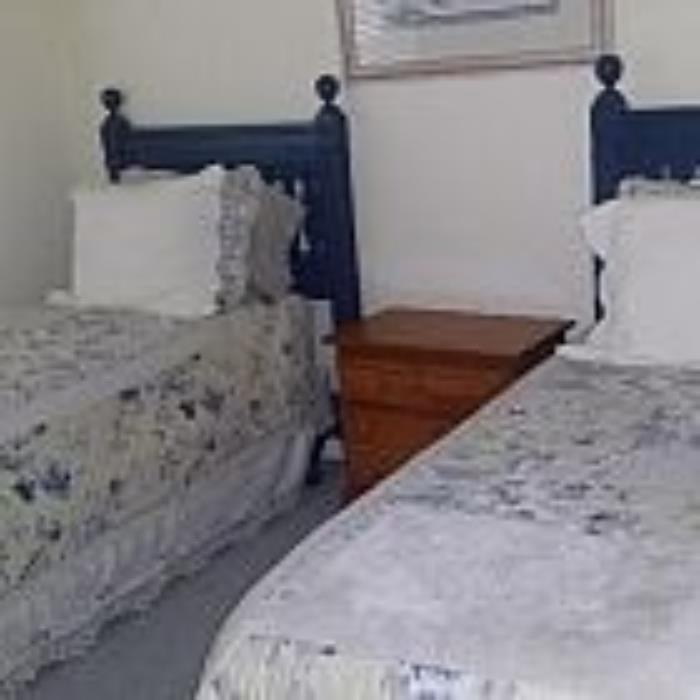 Twin beds still for sale 4pc suite.