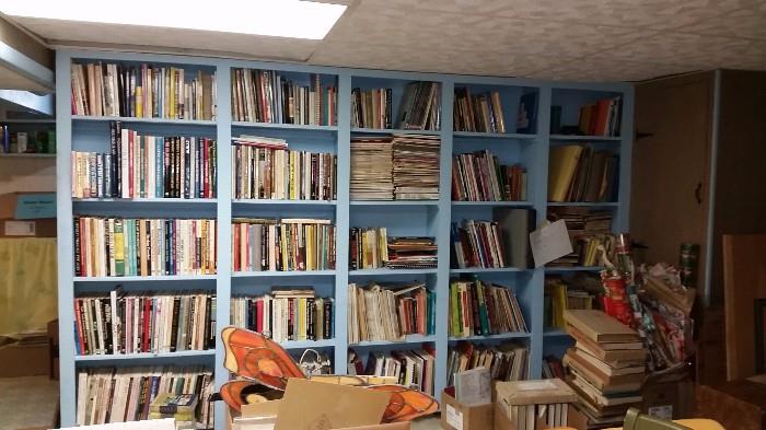 Lots of books--most are Hardcover, like new condition