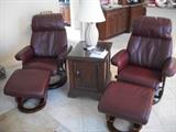 NEW LOUNGE STRESSLESS STYLE CHAIRS WITH STORAGE FOOT STOOLS