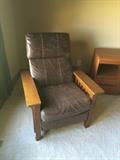 Leather and Wood Chair