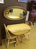 Drop Leaf Table and Two Chairs