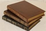 Furnishing – Three faux books. Pieces look like hard covered books when closed, but open up to reveal empty box.