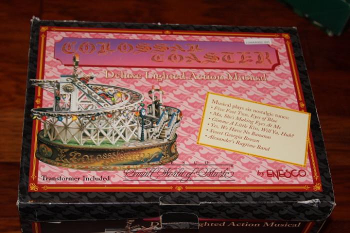 Toys & Hobbies – Colossal Coaster, Deluxe Lighted Action Musical. Piece is still in original box. By Enesco.