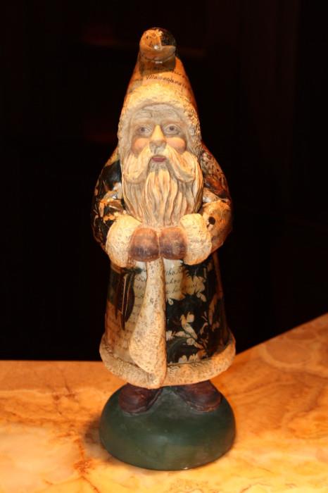 Collectibles – Wooden Iceland Santa figurine. Beautifully decorated piece. No major cracks or nicks.