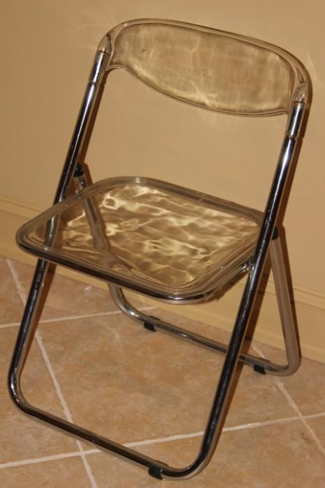 Furniture – Single piece. Foldable metal chair with Plastic seat and chair back