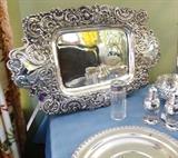 Gorham sterling tray and other sterling
