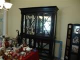China/Display cabinet, black wood