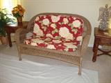 Wicker loveseat