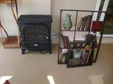 Small fireplace, decor items