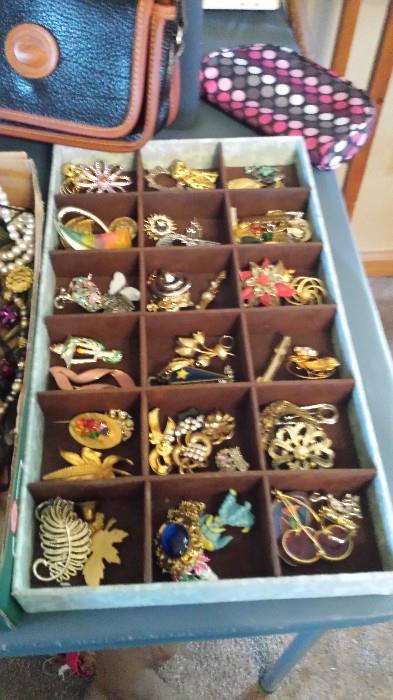 Old antique brooches