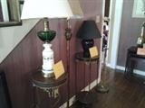 lamps and Plant stands 