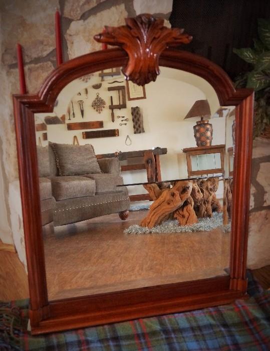 Antique carve mirror