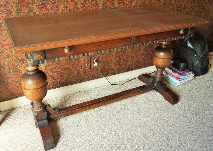Antique Oak library table