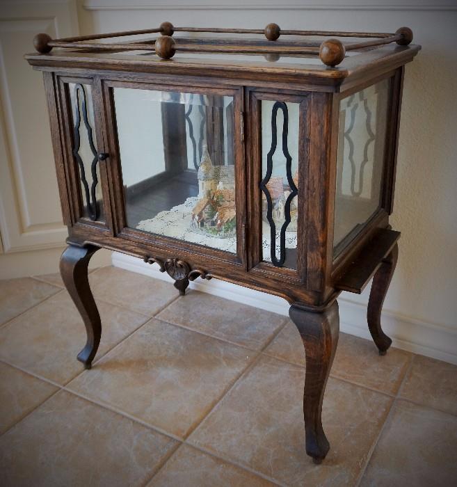 Antique Oak curio table