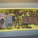 Brass Hinges, Knob, Curtain Tie Backs, Pulls, and others 
