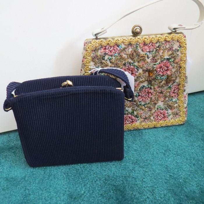Caron purse and other vintage purse