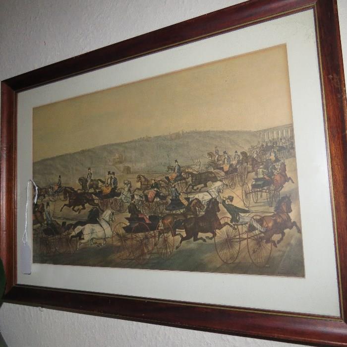 Currier and Ives Print