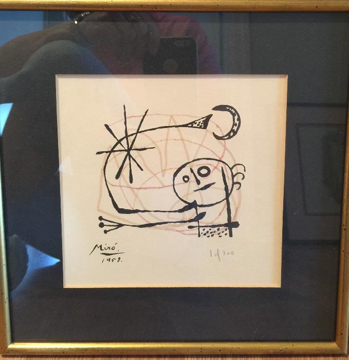 Limited edition Joan Miro lithograph