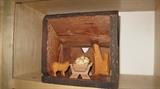 Folk art nativity.