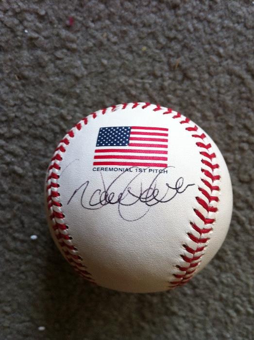 Derek Jeter signed baseball 2001 World Series 