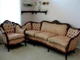 Sofa & Chair, needs recovered.