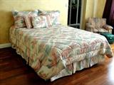 Queen Size Bed/Box Springs with Croscill "Sedona" Comforter & Accessories.